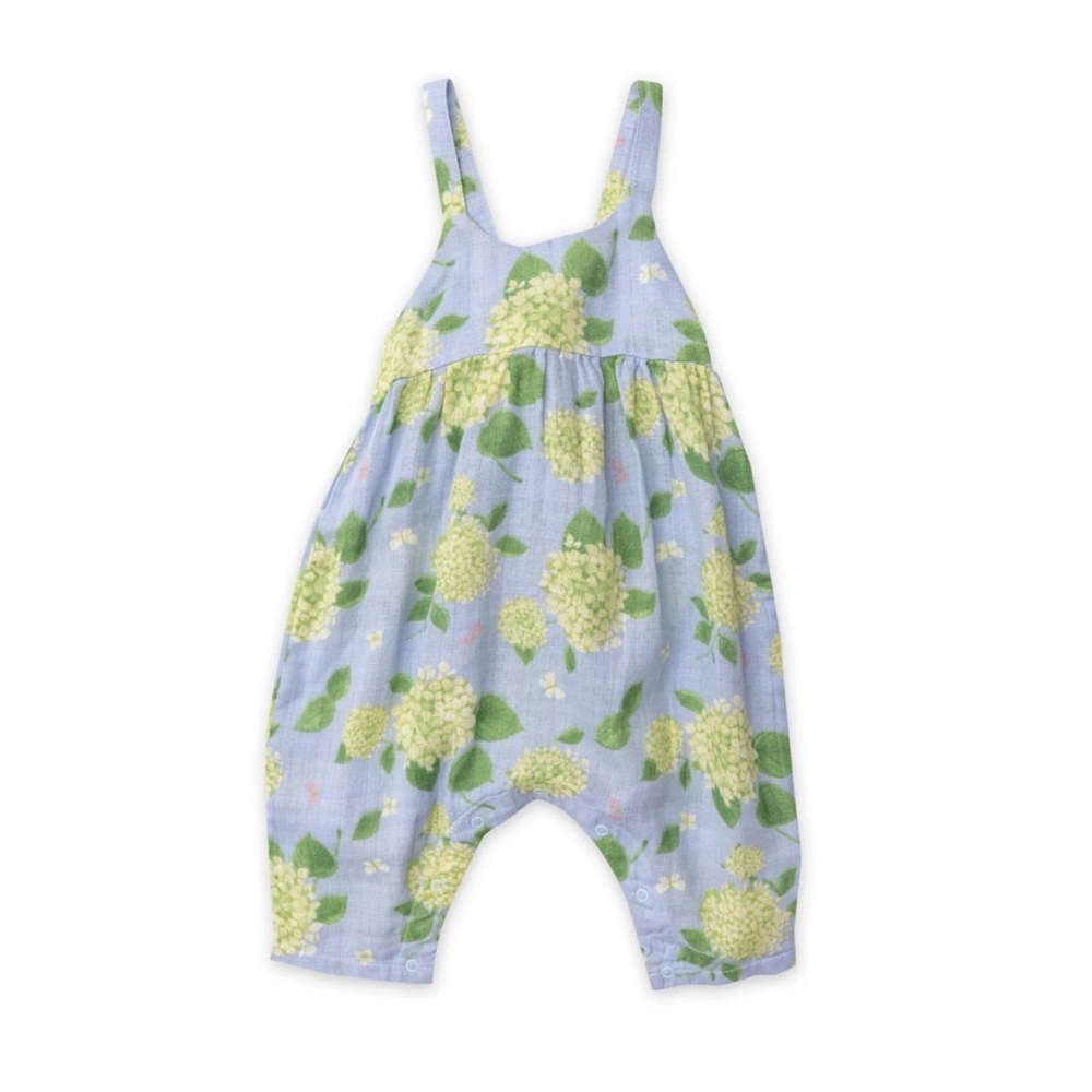 Angel Dear tie back hydrangea romper 18-24 months